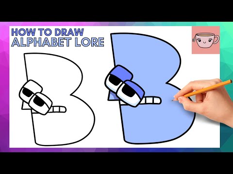 How To Draw Alphabet Lore - Lowercase Letter B