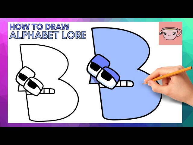 Drawing Letter L Growing Up Evolution Alphabet lore @EasyLittleDrawings 