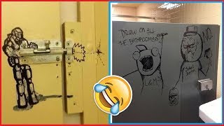 Hilarious Acts of Vandalism Found in Public Toilets  😂😂😂