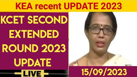 KCET second extended round schedule releasing? KCET latest update 2023 KCET recent update #kcet