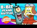 SpongeBob vs. Plankton Video Game: Plane Battle! 🎮 LEVEL 6 | Nick Arcade: Speed Run