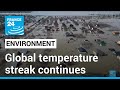 Copernicus climate report global temperature streak continues  france 24 english