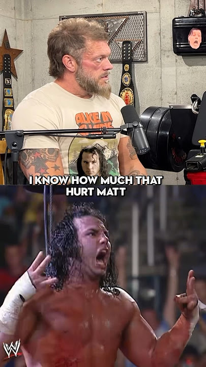 Edge On Matt Hardy’s Leg Drop From The Cage