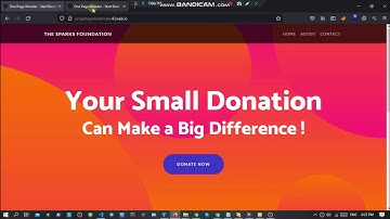 The Sparks Foundation | Task 03 | Payment Gateway Integration | Donation Website