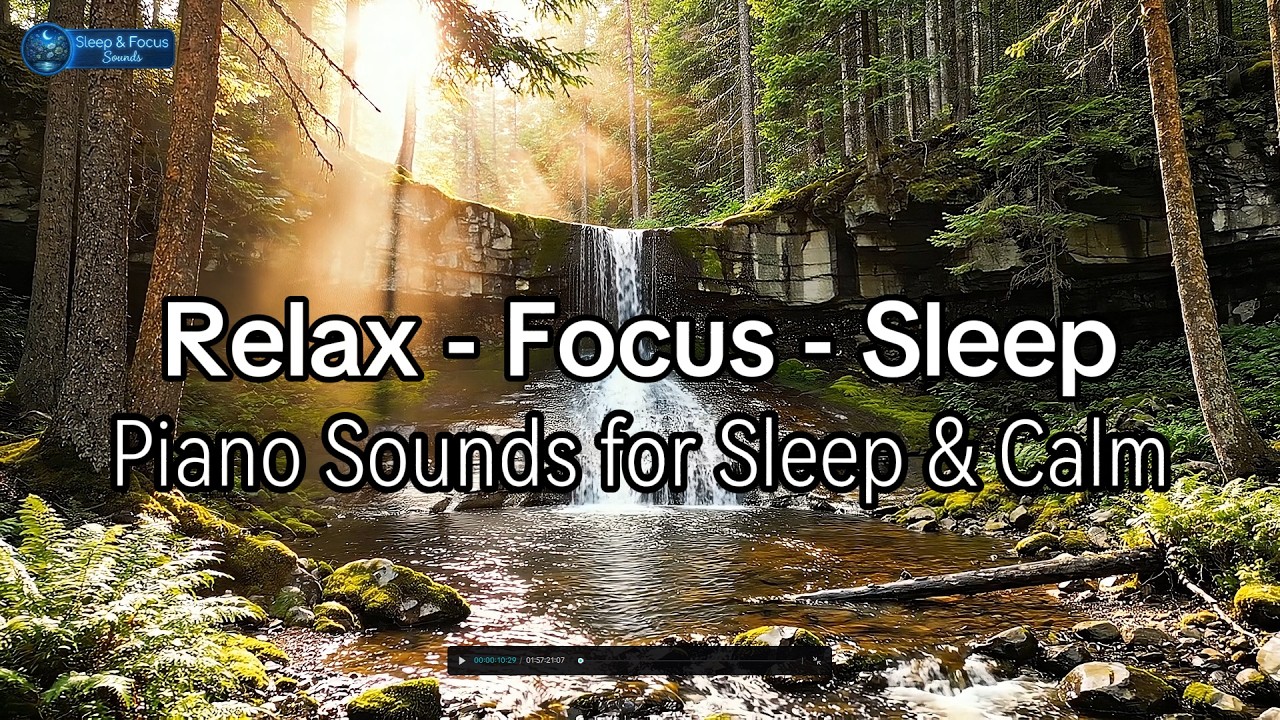 Relax - Focus - Sleep: Deep Relaxation Music | Piano Sounds for Sleep & Calm | Sleep & Focus Sounds