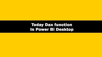 Today Dax Function in Power bi || Today Dax Function || Today Dax Function laxmi skills