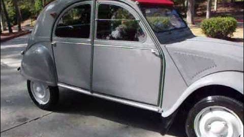 1957 CITROEN 2CV COMPLETELY ORIGINAL..RESTORED BY MG MOTORING video #3