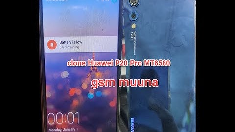 Clone Huawei  P20 Pro Firmware MT6580 Free Download