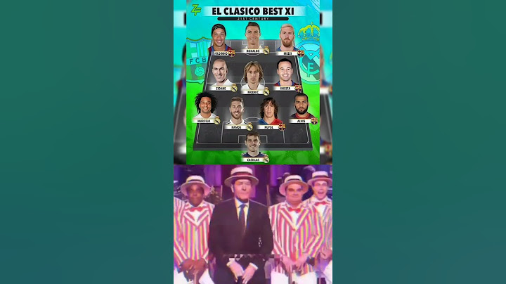 Real Madrid and Barcelona best El CLASICO XI team☠️😱👑#realmadrid #barcelona #football #elclasico