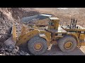 Huge Caterpillar 994/ 230 Tons Wheel Loader Loading Caterpillar 777F Dumpers - Samaras Mining Group