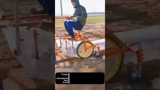 This Bike Can Lay Mulch Plastic While You Ride! 😲🚜