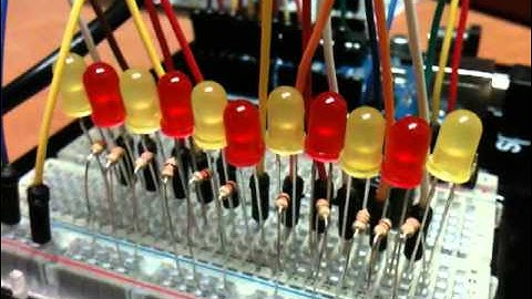 Piezo element with LED tracking and Zelda music.