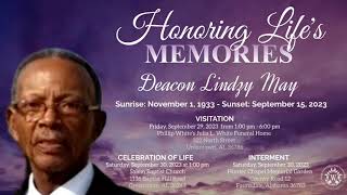 Celebration of Life for Deacon Lindzy May