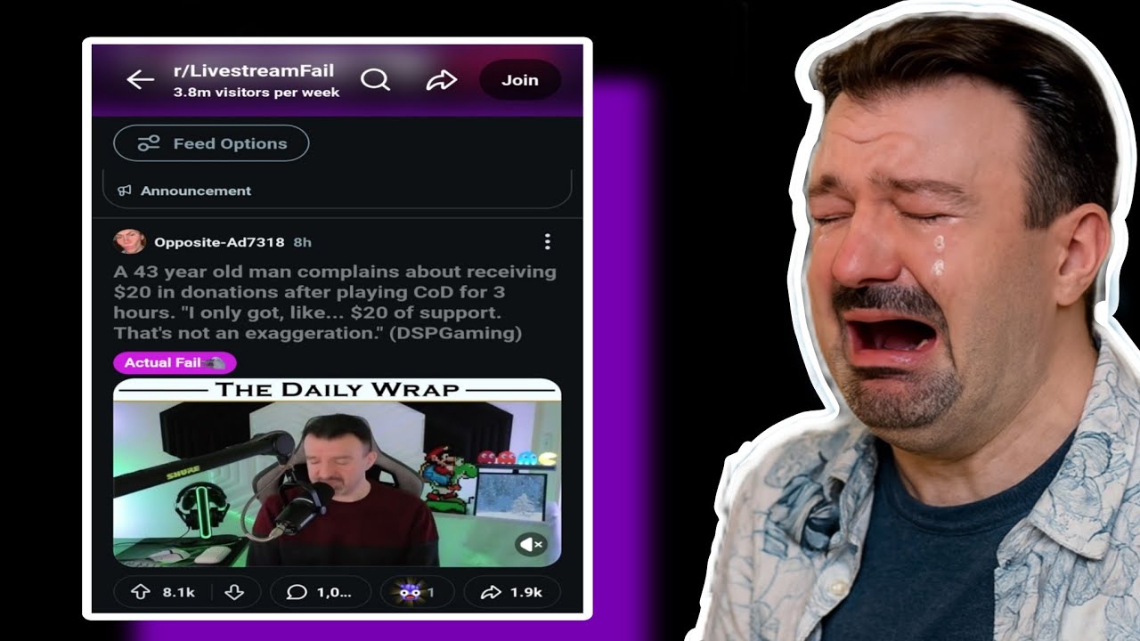 DSP Unrecorded Begment! Phil Crashes Out Over Trending on LiveStreamFails For Ebegging