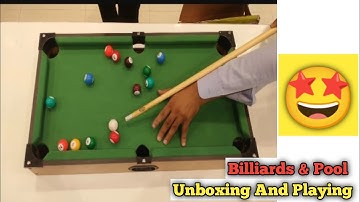 Mini Billiard Pool Table Unbox And Play #youtube #billiards #8ballpool