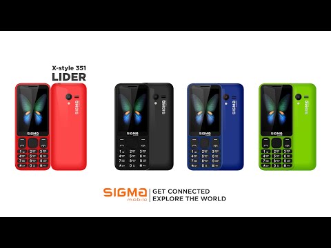 Мобільний телефон Sigma X-style 351 LIDER Black (4827798121917), відео 1