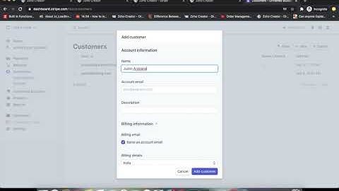 Stripe Integration   Zoho Creator