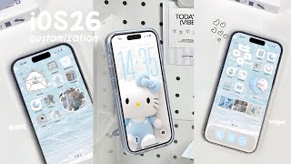 iOS 26 Aesthetic Customization ~ glass wallpaper, cute widget and diy icons screenshot 3