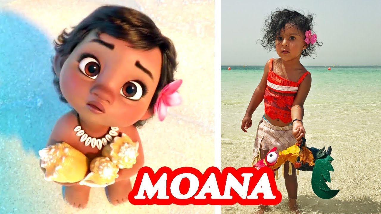 Moana Cartoon Characters In Real Life 18 Youtube