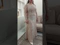 دوخت لباس مجلسی با پنل سنگدوزی شده Fashion Dress Wedding