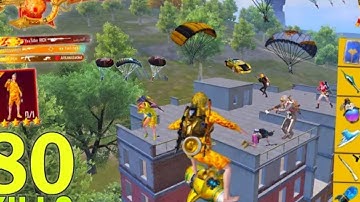 80Kills! NEW BEST LOOT GAMEPLAY with p90+AWM+AMR Pubg mobile