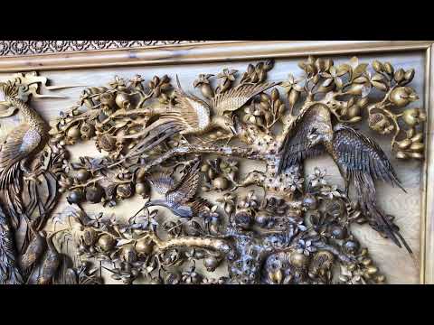 Video TRANH PHU THÊ VIÊN MÃN - gỗ bách xanh - youtube