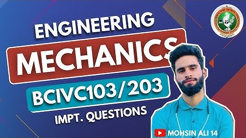Engineering Mechanics Important Questions Vtu||Passing Strategy 🔥