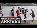 When a Film Crew Arrives During An Exterior Home Remodel