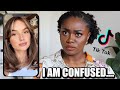 REACTING TO 4C HAIR TIKTOK VIDEOS ... I AM CONFUSED...