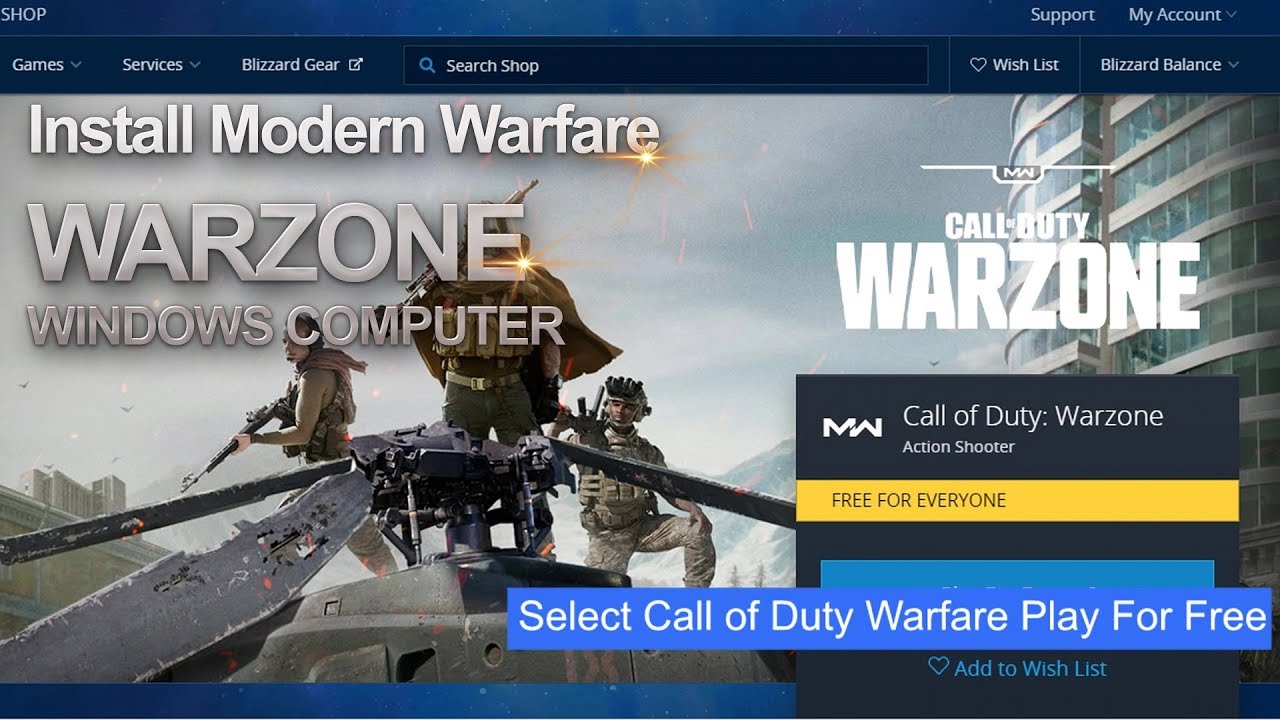 battle.net โหลด  New  Install Call Of Duty Warzone From Battle Net