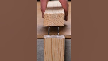 Satisfying woodworking hack to hide nails🛠️ #shorts