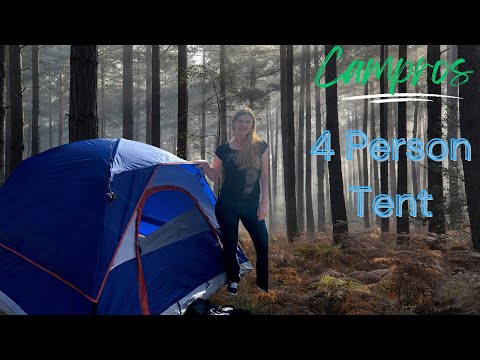 Campros 4 person tent review and demo by Sara
