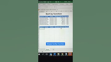 Sortby Function - Excel Tips and Trick