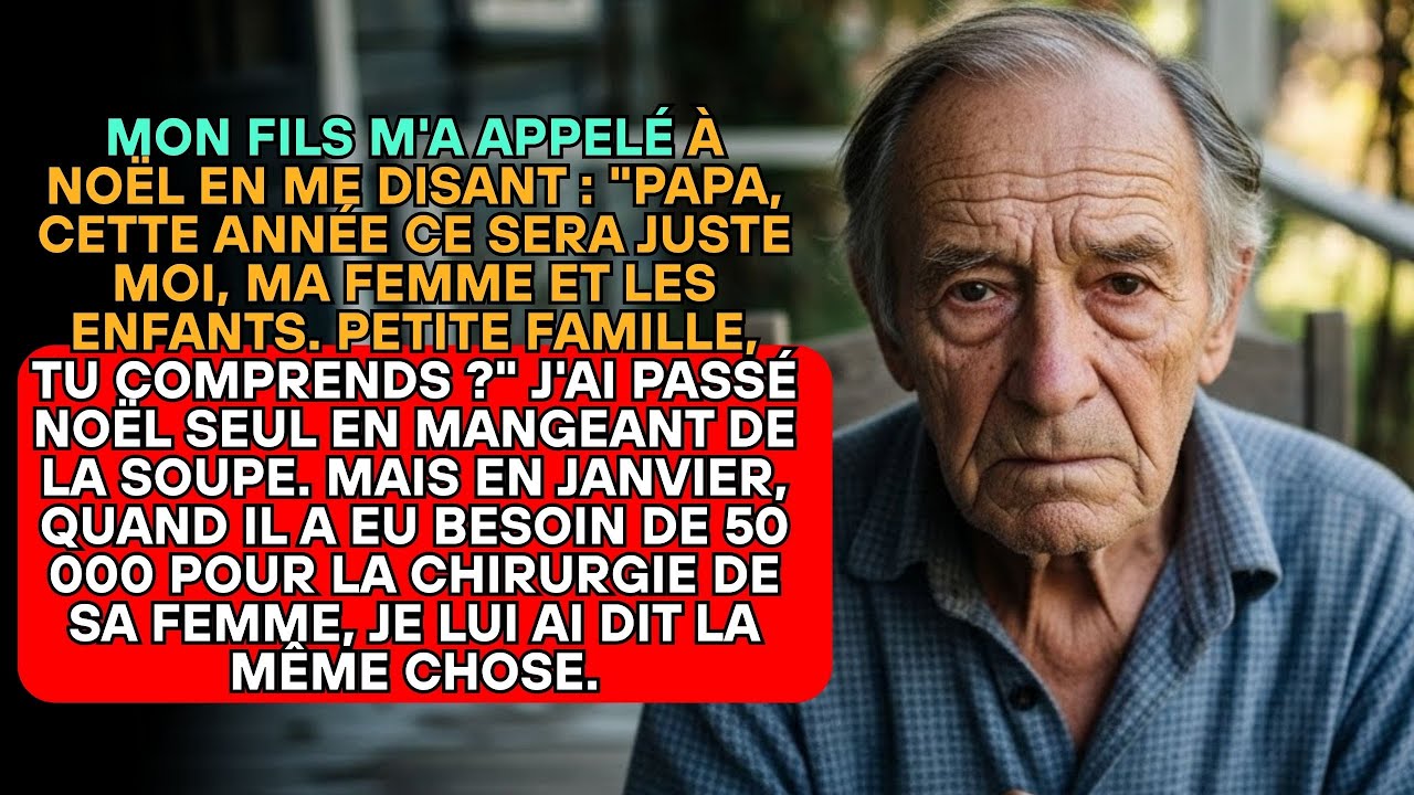 MON FILS A DIT : « NOËL CE SERA JUSTE NOUS, PETITE FAMILLE », MAIS QUAND IL A EU BESOIN D'ARGENT...