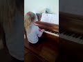 8 year old. 3 month piano lessons