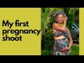 MY FIRST EVER PREGNANCY SHOOT 😍 || MAKEUPBYDEIMOS || BTS