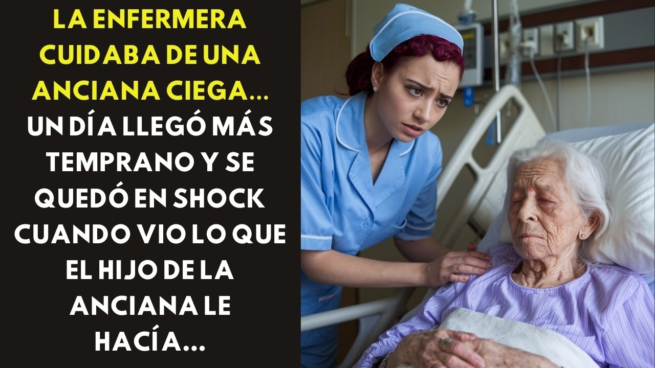UNA ENFERMERA CUIDABA DE UN PACIENTE ANCIANO POBRE QUE NO TENÍA FAMILIA... UN DÍA, ELLA ENCONTRÓ...
