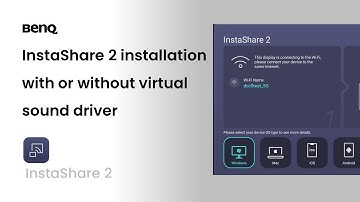 [BenQ FAQ] Public Display Product_How to install InstaShare2 with or without virtual sound driver