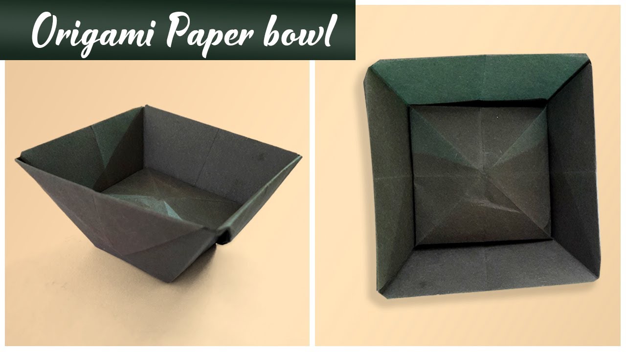 ORIGAMI Paper Bowl Tutorial NO Glue NO Scissor NO Tape Easy Paper Crafts Vashiya Crafts