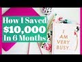 how i saved 10000 how to budget and save money girl boss tips