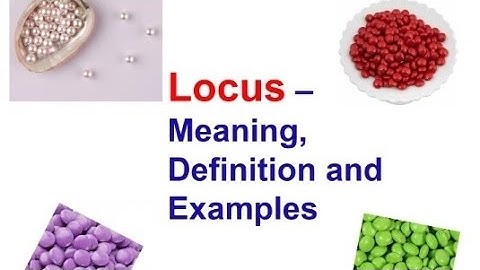 Introduction to Locus / Locus - Meaning, Definition and Examples