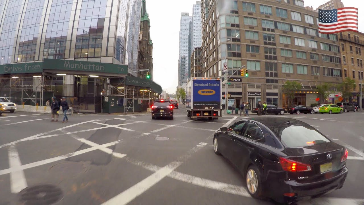 Drive from Manhattan to Pocono Summit (USA)