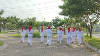 772. Balenggang Pata Pata line dance. Choreo Uli Efrida (INA). Poco Poco. Lagu Daerah Maluku.