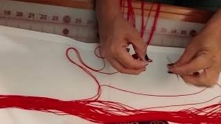 Tying Knots on Native American Shawls