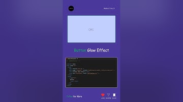 Button Glow Effect 🌟 using HTML and CSS #shorts #trending #viral #webdevelopment #css