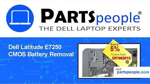Dell Latitude E7250 (P22S002) CMOS Battery How-To Video Tutorial
