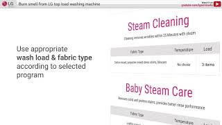 [LG Top Load Washer] - Burning smell comes with smoke!