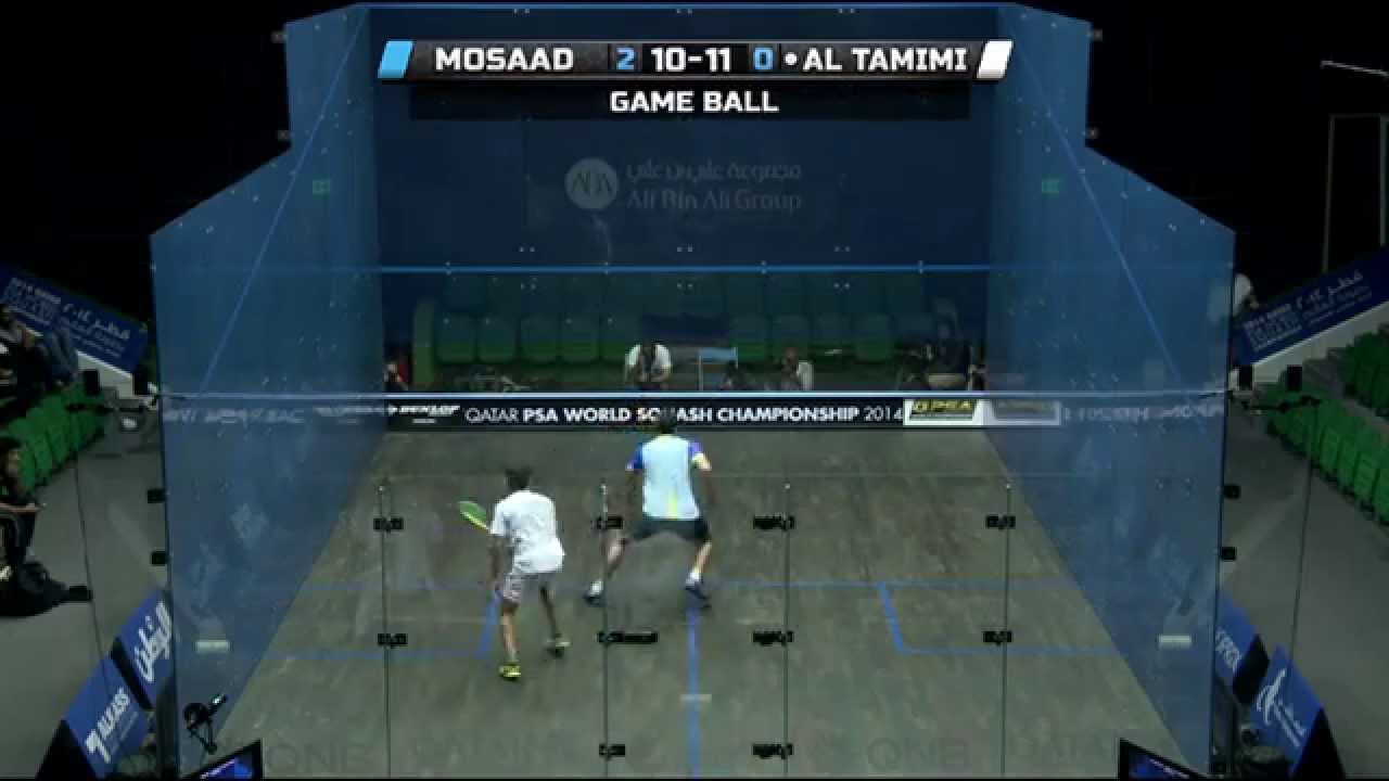 Squash 2014 Qatar PSA World Championship Rd1 Roundup (Glass Court pt2