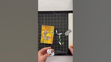 Create a mixed media card using Rubber Dance stamps and stencils #cards #mixedmedia #papercraft