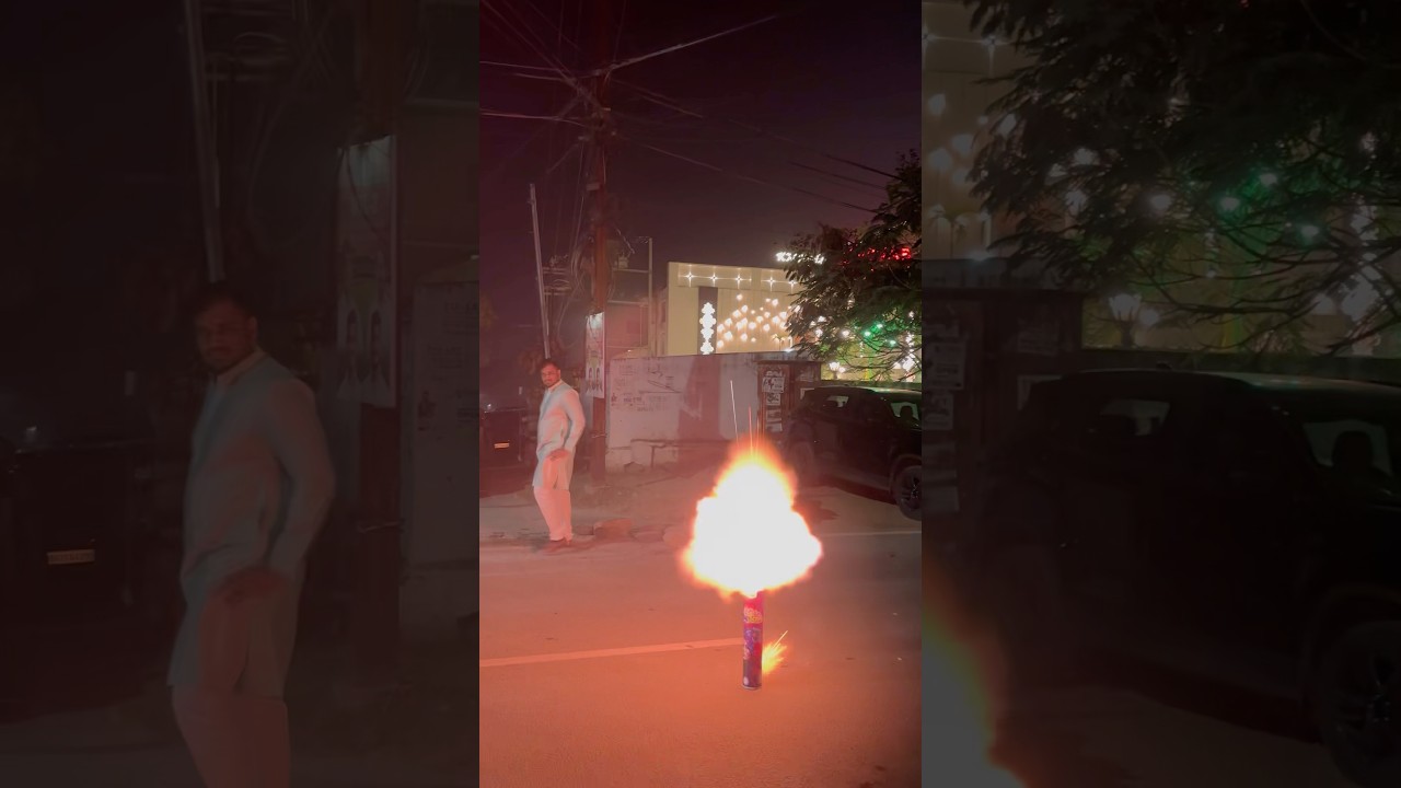 😱😱Sri Sai skyshot in wedding fireworks😱😱